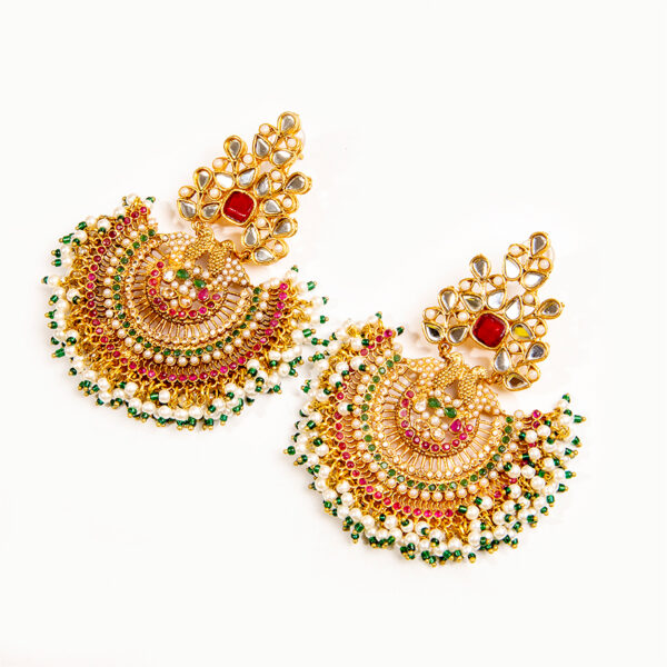 Traditional Peacock Bridal Set - BSTR01 - Image 2