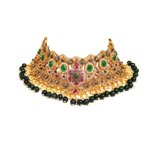 Royal Green Heavy Bridal Set - BR02 - Image 2