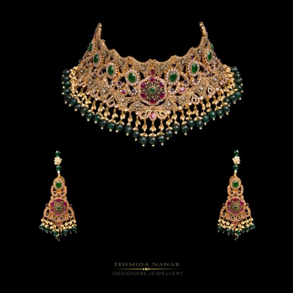Royal Green Heavy Bridal Set - BR02