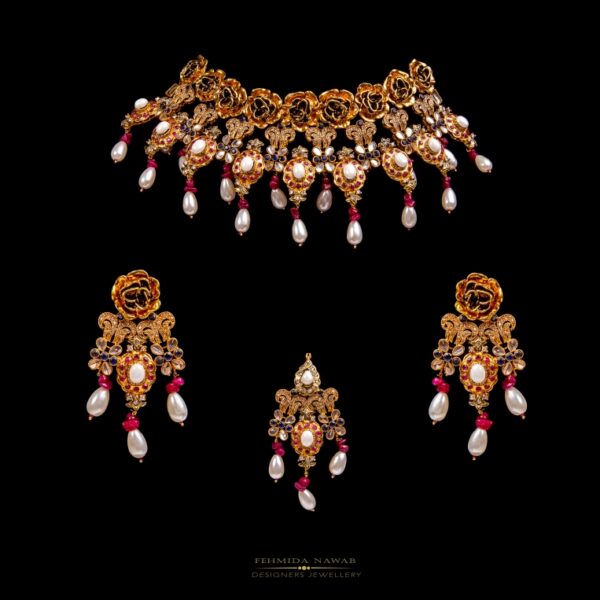 Designer Pearl Bridal Set - BR04