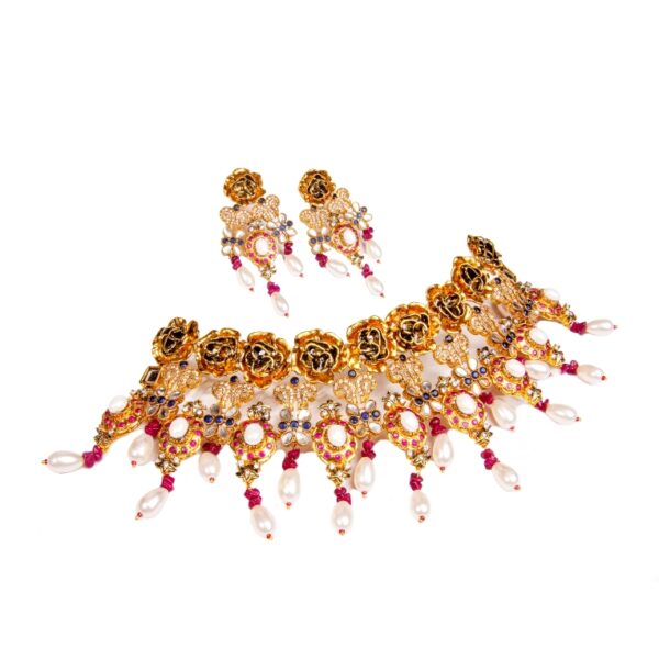 Designer Pearl Bridal Set - BR04 - Image 2
