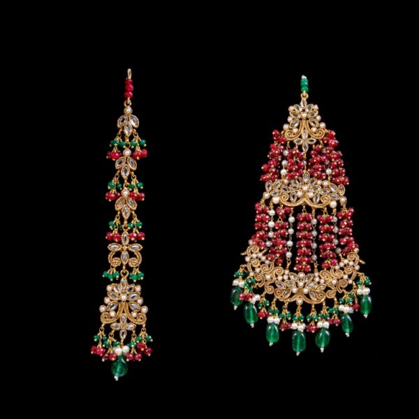 Heavy Kundan Bridal Set - BR03 - Image 2