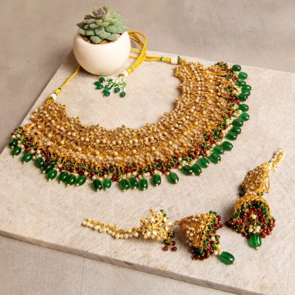 Heavy Kundan Bridal Set - BR03 - Image 3