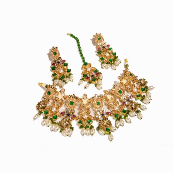 Emerald Traditional Bridal Set - BR07 - Image 2