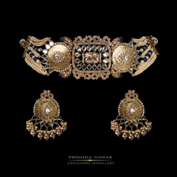 Elegant Wedding Kundan Set - FNNS06