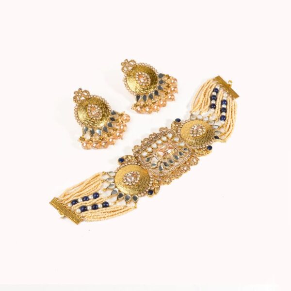 Elegant Wedding Kundan Set - FNNS06 - Image 2